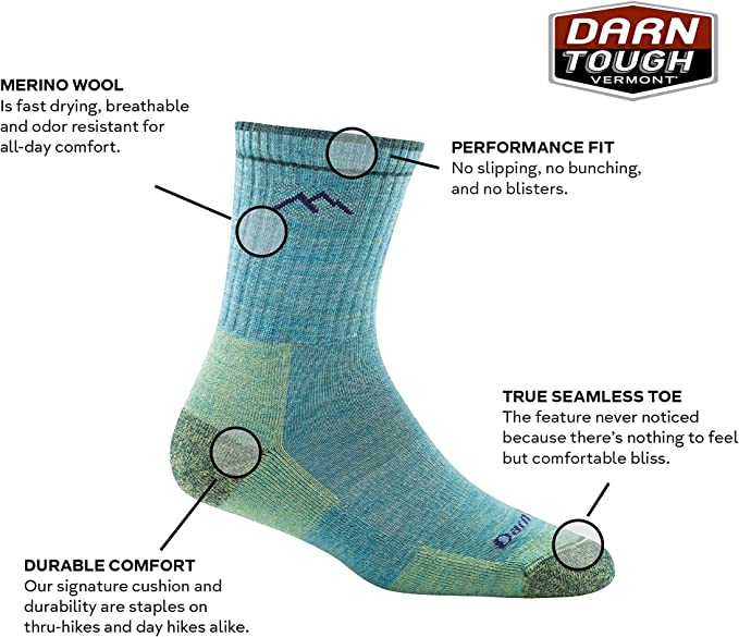 Darn Tough (1903) Hiker Micro Crew Midweight with Cushion Women's Sock