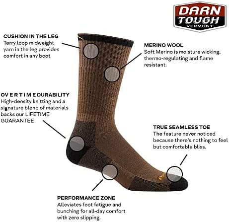 Darn Tough (2001) John Henry Boot Cushion Socks Men's Sock