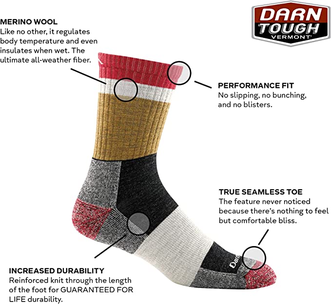 Darn Tough (1924) Heady Stripe Hike/Trek Men's Sock