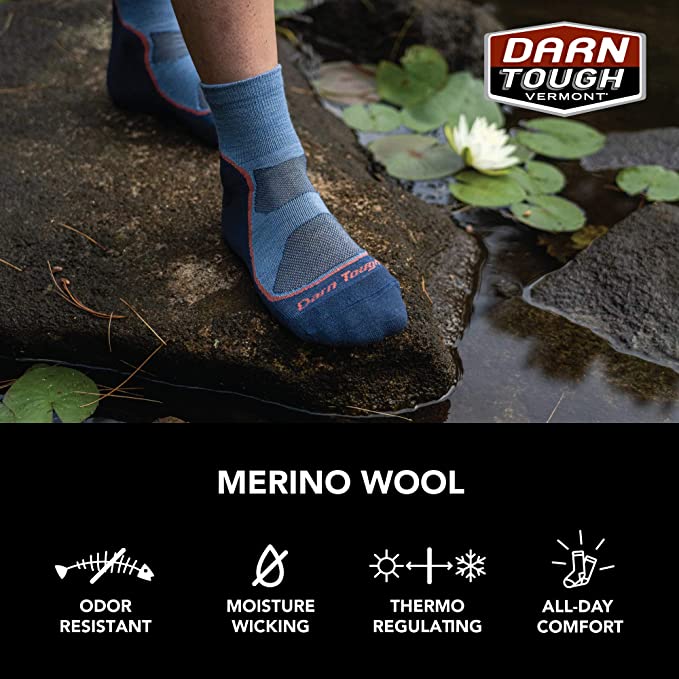 Darn Tough (1987) Light Hiker 1/4 Lightweight with Cushion Women's Sock
