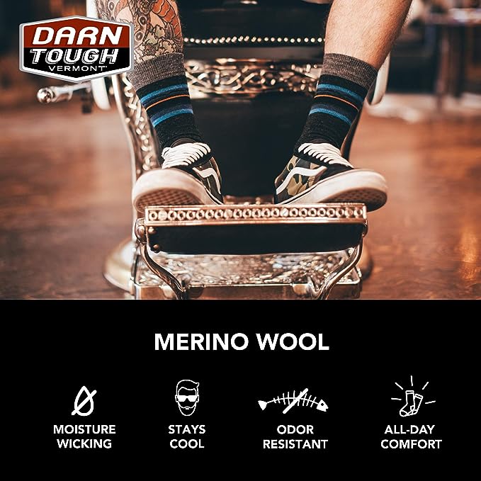 Darn Tough (6093) Men's Lifestyle Panda-Monium Crew Lightweight with Cushion Sock Men's Sock