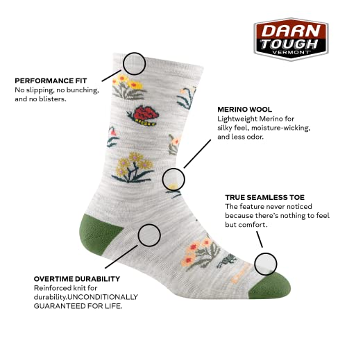 Darn Tough (6077) Cottage Bloom Crew Lightweight Sock with Cushion Women's Sock