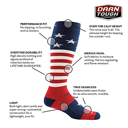Darn Tough (1815) Captain Stripe OTC Lightweight Men's Sock