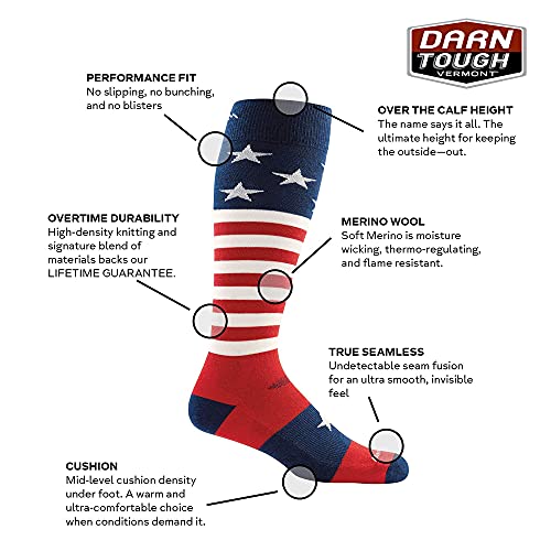 Darn Tough (1818) Captain Stripe Snow Men's Sock