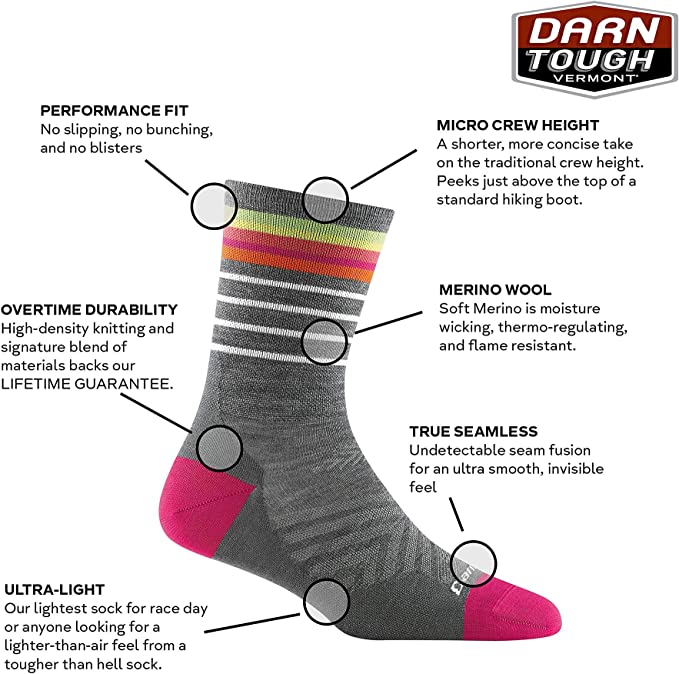 Darn Tough (1045) Stride Micro Crew Ultra-Lightweight Women's Sock