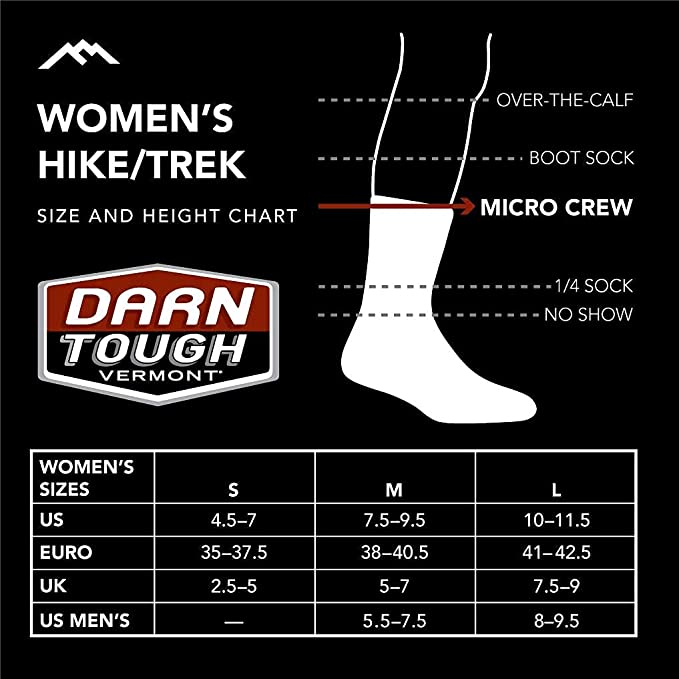 Darn Tough (1050) Pacer Micro Crew Ultra-Lightweight with Cushion Women's Sock