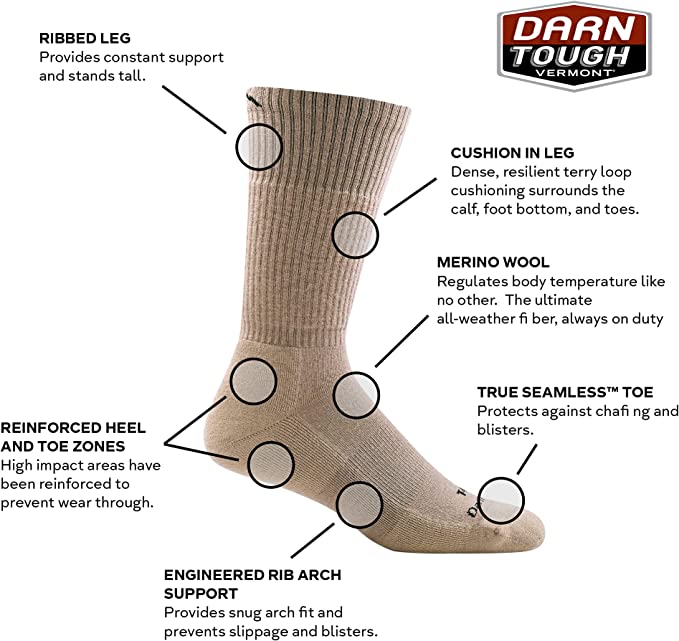 Darn Tough (T4021) Midweight Boot Tactical Men's Sock