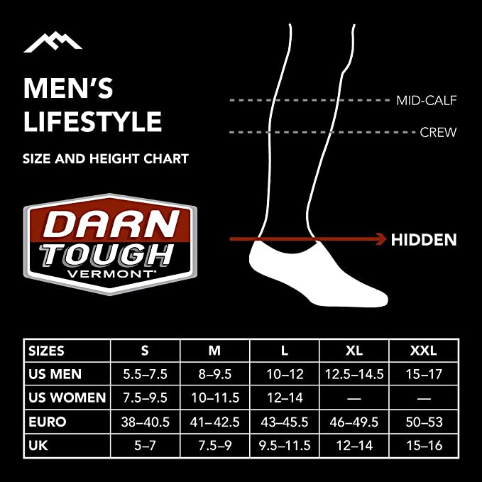 Darn Tough (6056) Topless Mirage No Show Hidden Lightweight Men's Sock