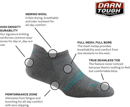Darn Tough (1106) Element No Show Tab Lightweight with Cushion Women's Sock