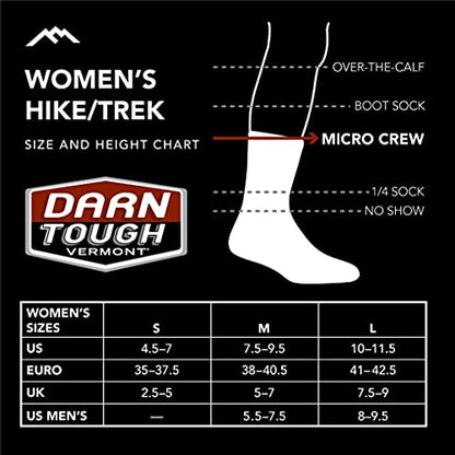 Darn Tough (1968) Kelso Micro Crew Lightweight with Cushion Women's Sock