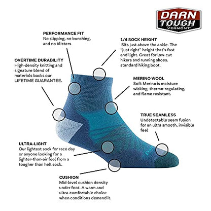 Darn Tough (1048) Run 1/4 Ultra-Lightweight with Cushion Women's Sock